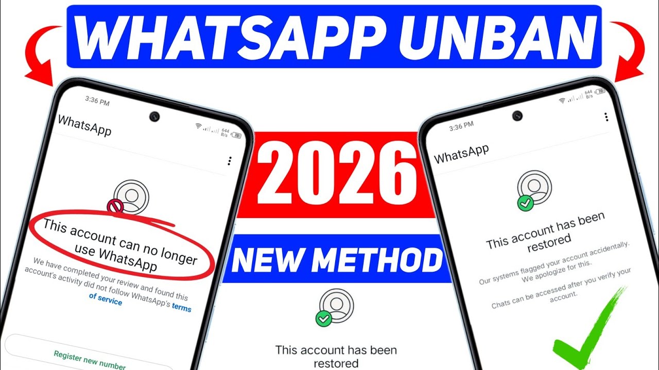 WhatsApp Unban Kaise Kare 2026 | This account can no longer use Whatsapp Problem New Solution 2026