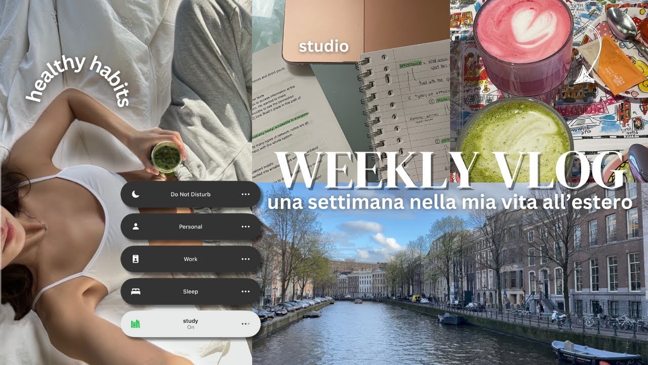 weekly vlog | uni, healthy habits, workout, produttivo
