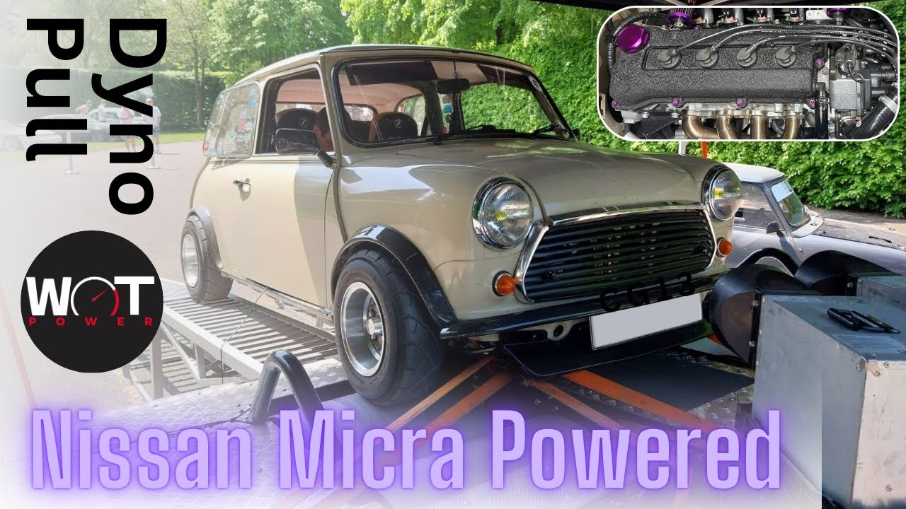 CG13 Mini,  k11 Nissan Micra Power, Dyno Pull, Rolling Road Power Run