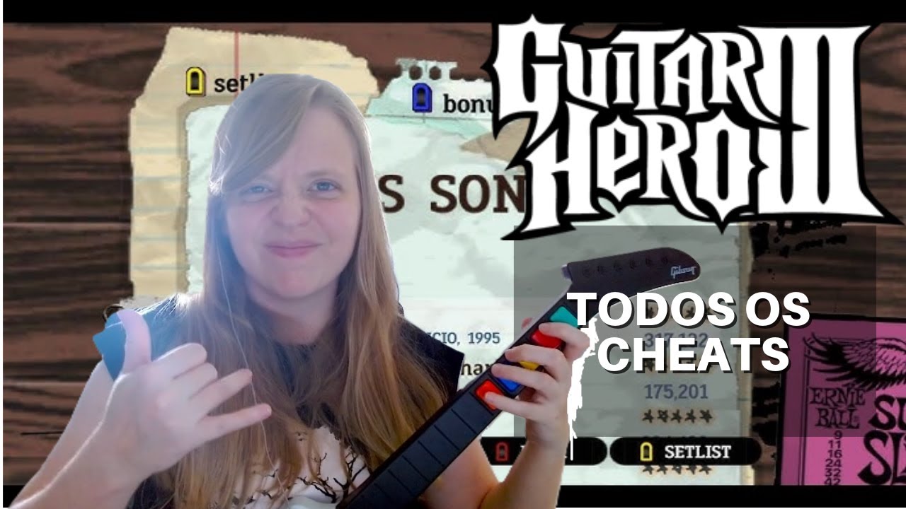 TODOS OS CHEATS DE GUITAR HERO 3