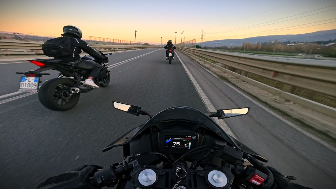 GROUP RIDE WITH TWO R125 | 4K 60FPS