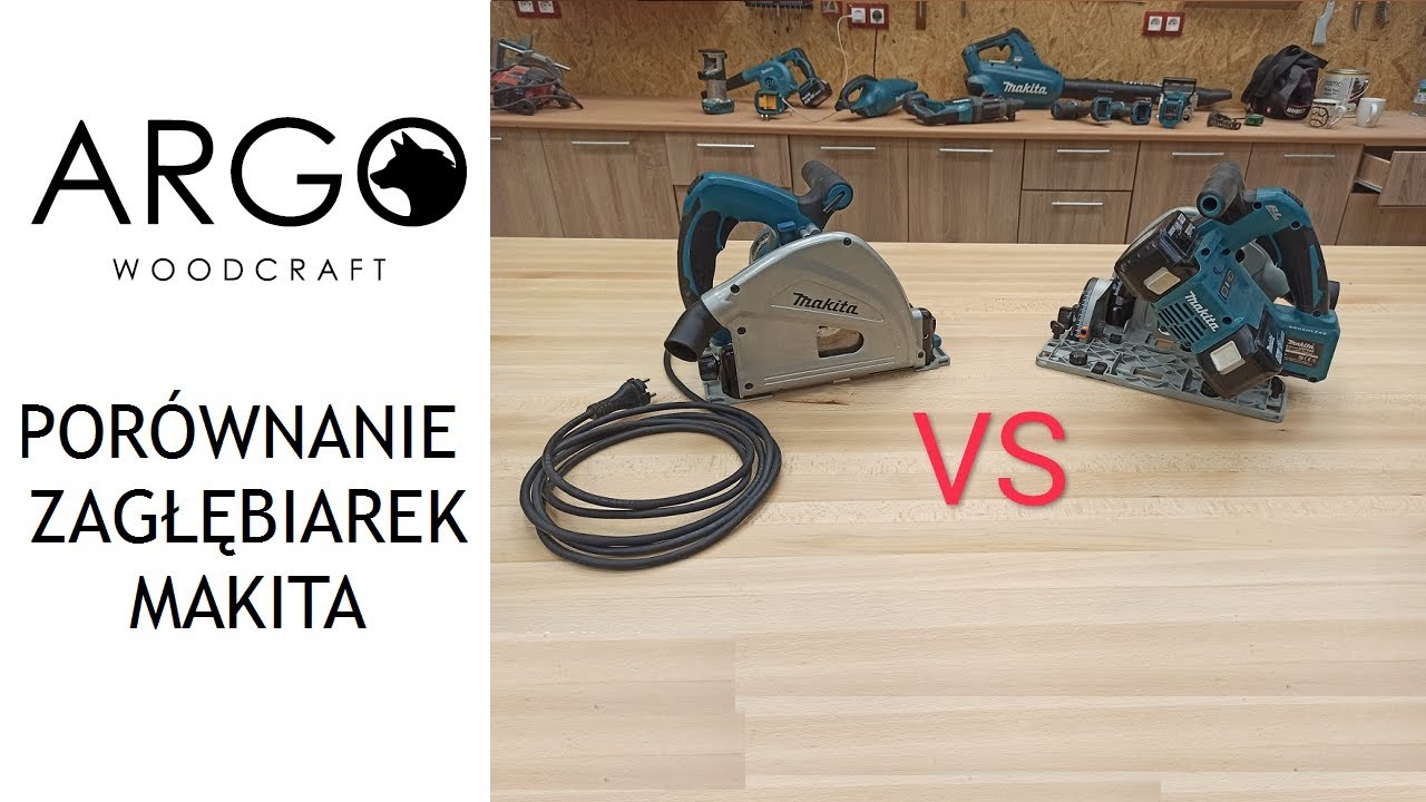57 - porównanie zagłębiarek Makita SP6000 vs DSP600  36V