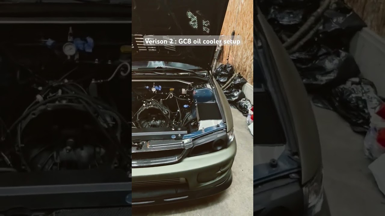 GC8 STI oil cooler upgrade that actually works 