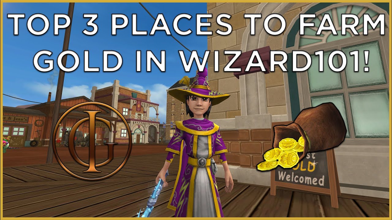 Wizard101: ТРИ лучших места для добычи ЗОЛОТА!