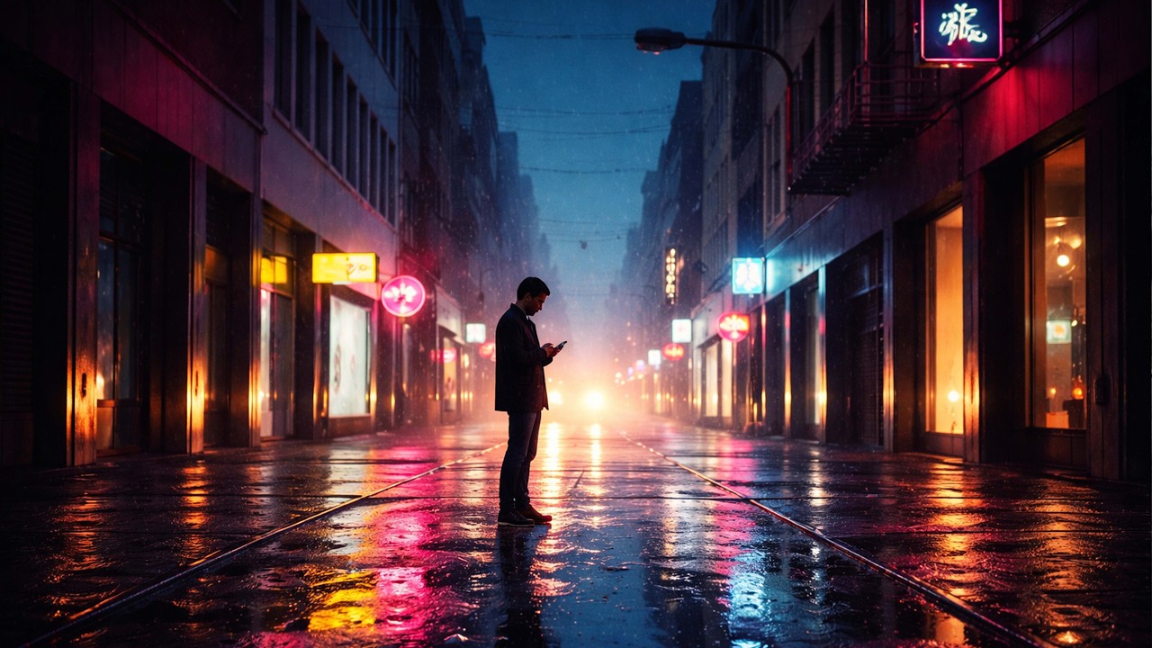 Between Neon & Goodbye | Dark Romantic Night Song | Lost Love Vibes