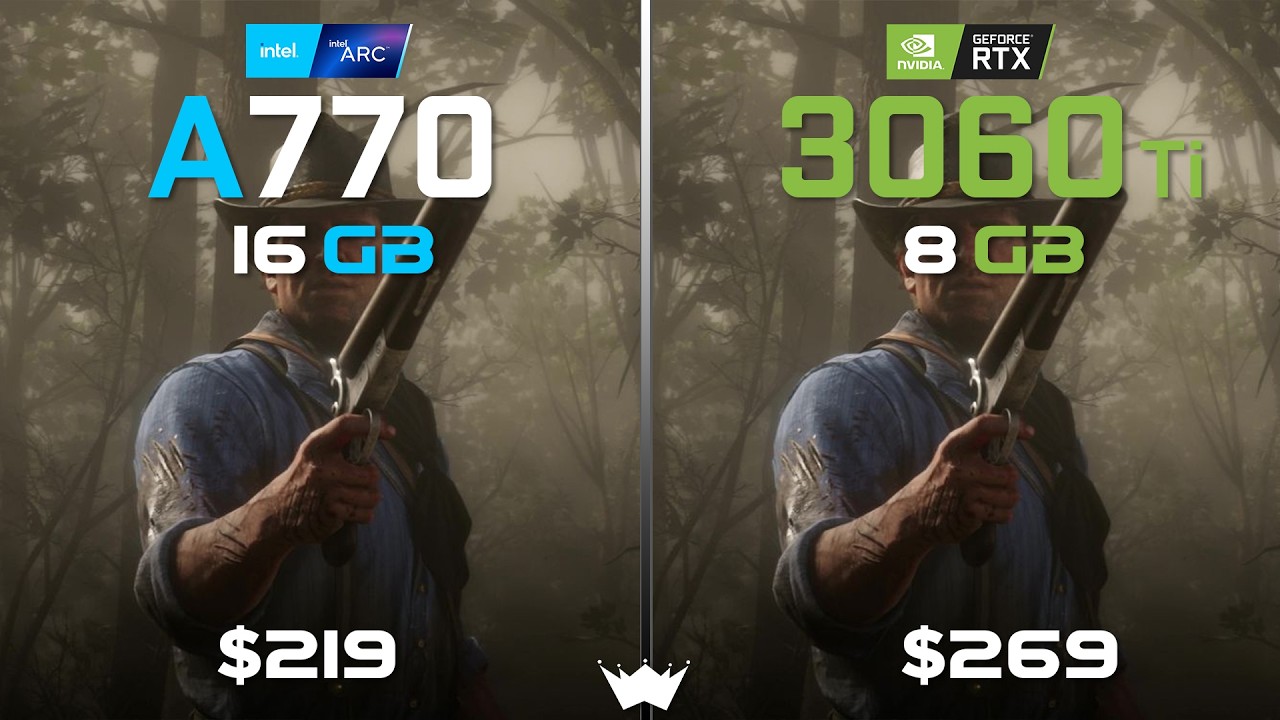 ARC A770 16GB vs RTX 3060Ti 8GB | Tested in 10 Games | 1080P