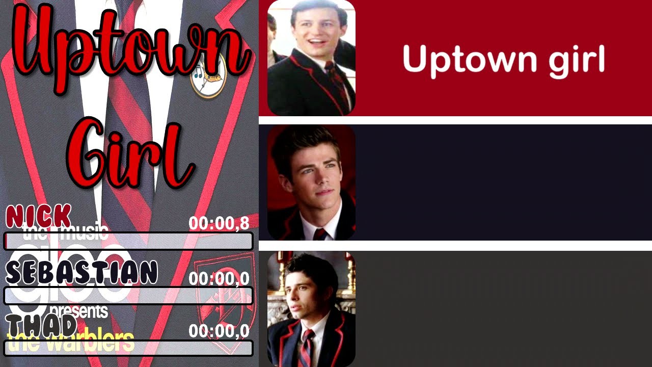 Glee - Uptown Girl | Line Distribution + Lyrics