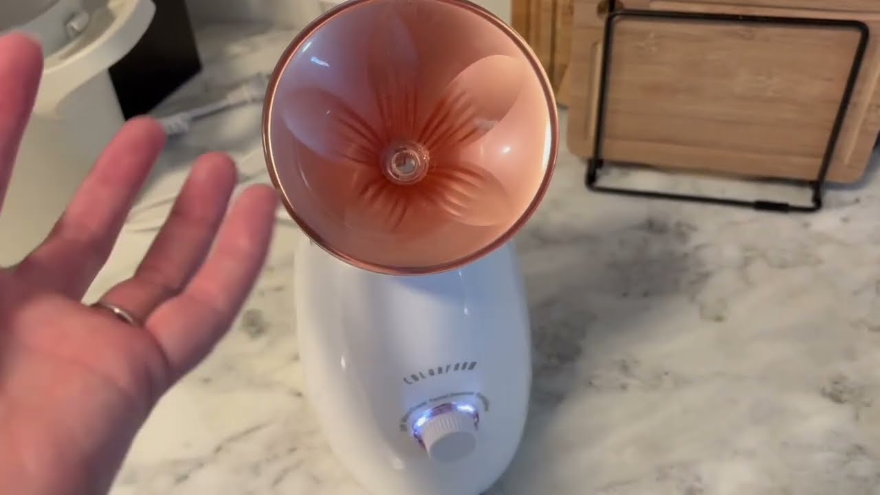 Паровая ванночка для лица Colorfarm Nano Ionic: 3-в-1: для очищения пор и подогрева небольших пол...