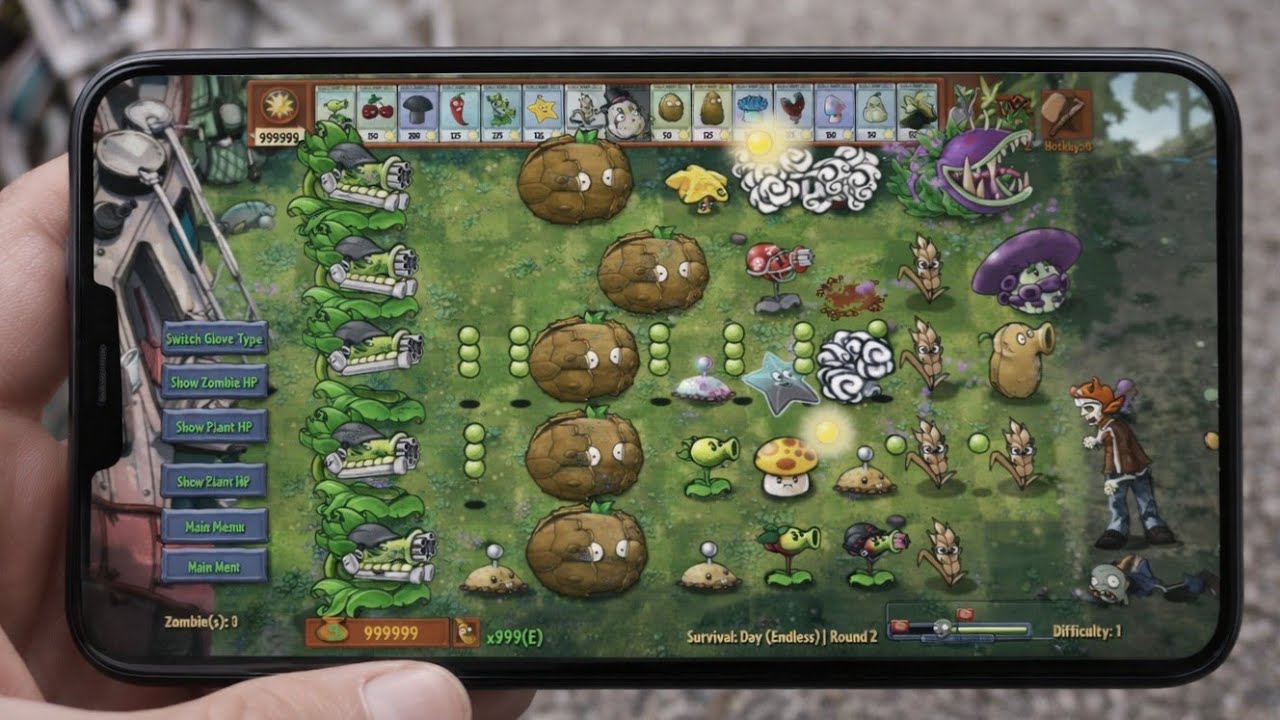 Plants vs Zombies Fusion Survival: Day(Endless)