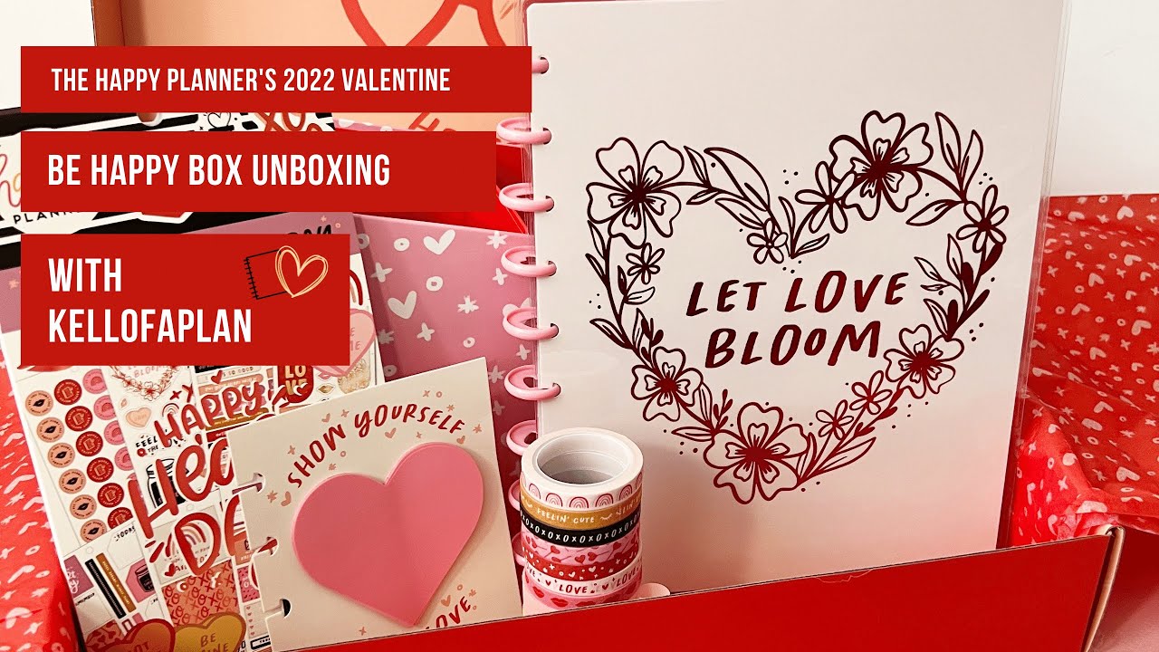 The Happy Planner&rsquo;s 2022 Valentine Be Happy Box!