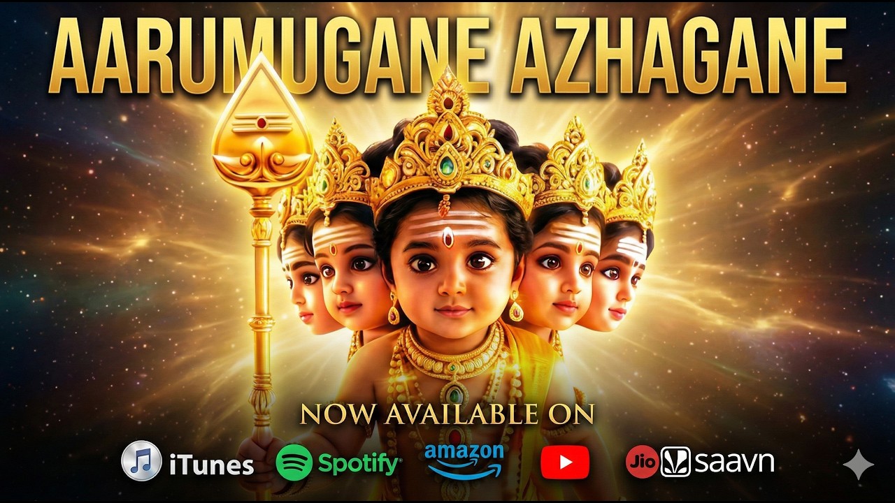 AARUMUGANE AZHAGANE - ஆறுமுகனே அழகனே (தமிழ் கடவுள் முருகன் பக்தி பாடல்) | 4K AI CREATED VIDEO