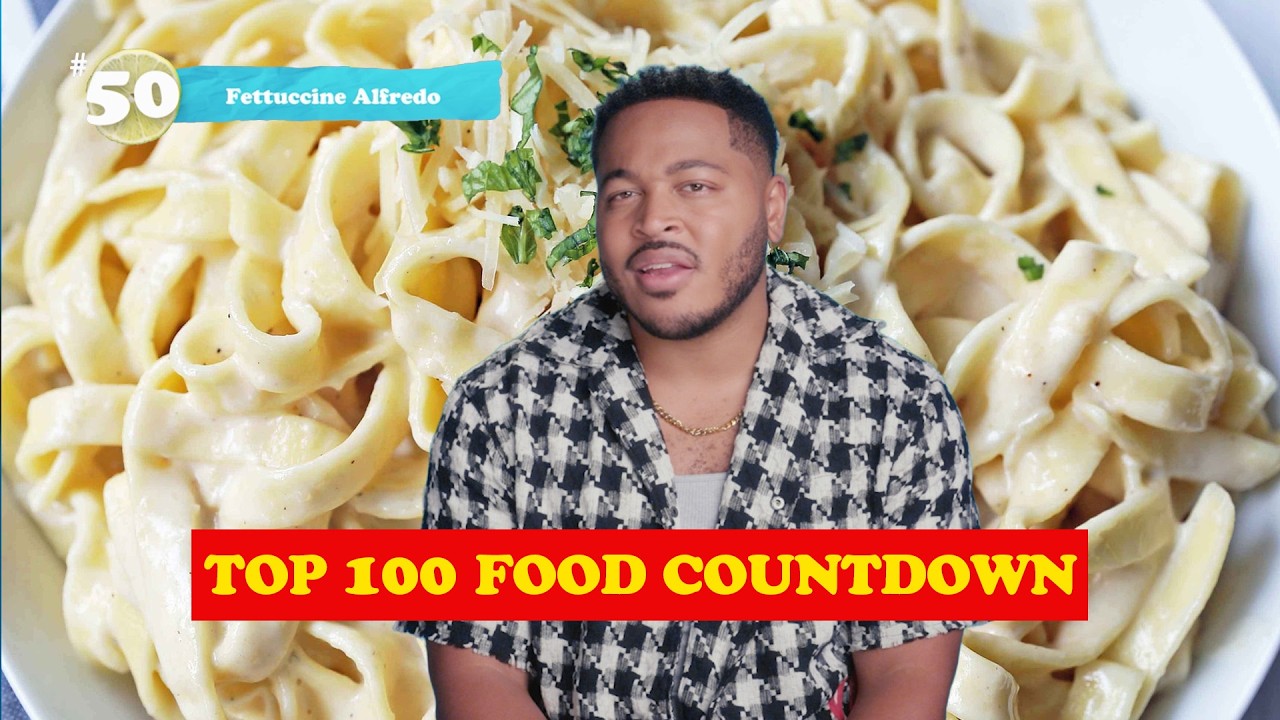 LATryGuy Says Fettuccine Alfredo Is The Most Mid Dish on the List | Top 100 Food Countdown