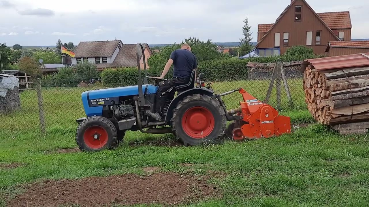 Fräsen mit Eicher 645 und Howard Fräse