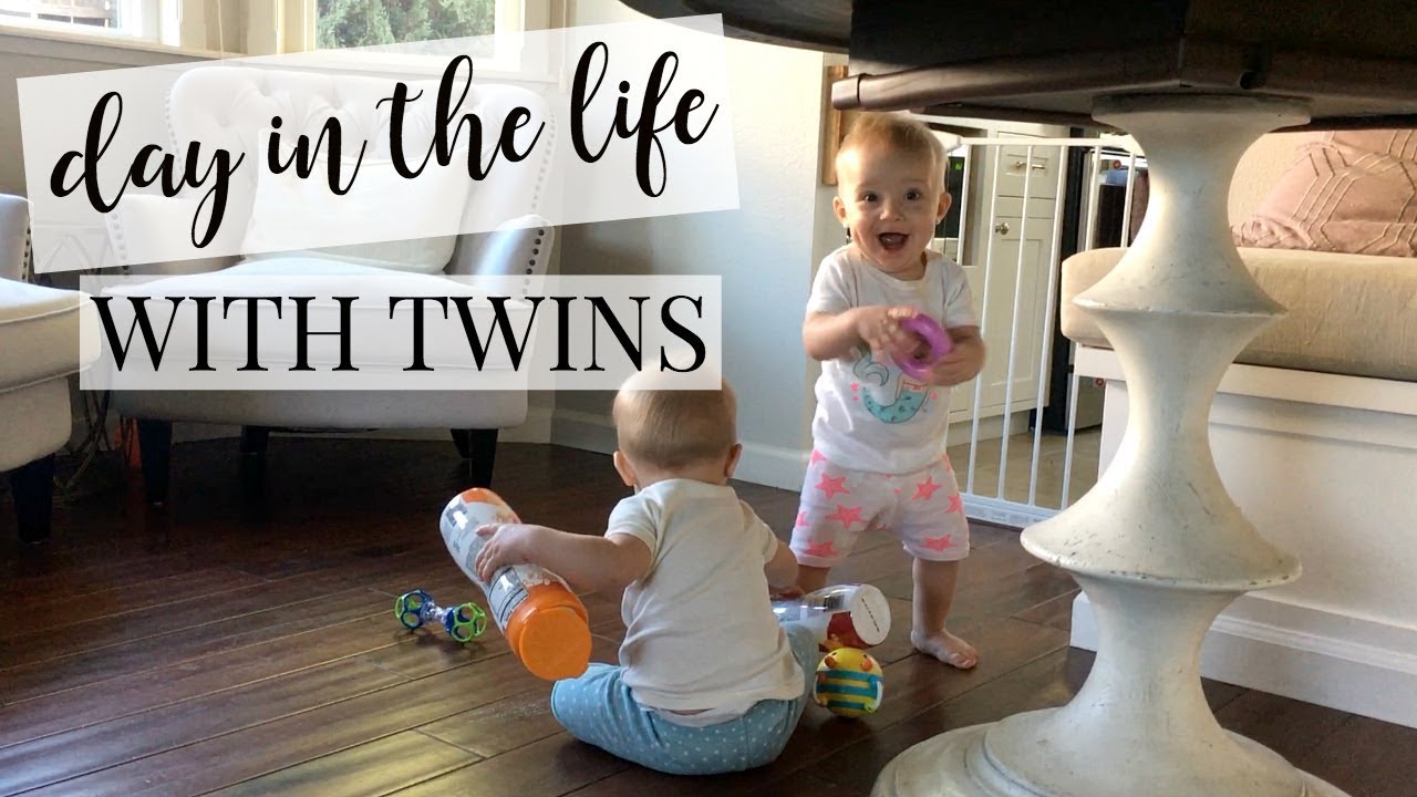Real Day in the Life with 1 Year Old Twins | Kendra Atkins