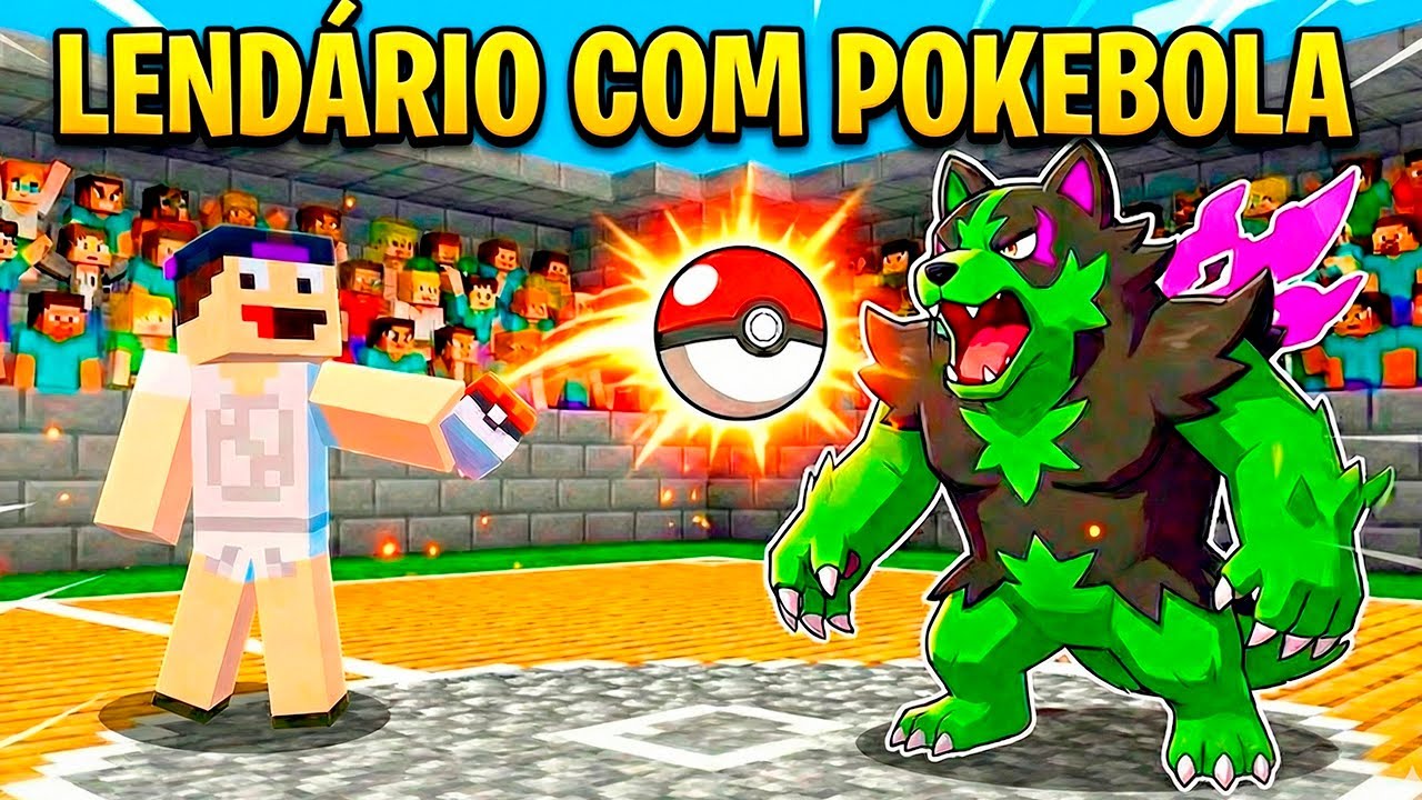 CAPTUREI UM LENDARIO COM POKEBOLA NO LIGA COBBLEMON