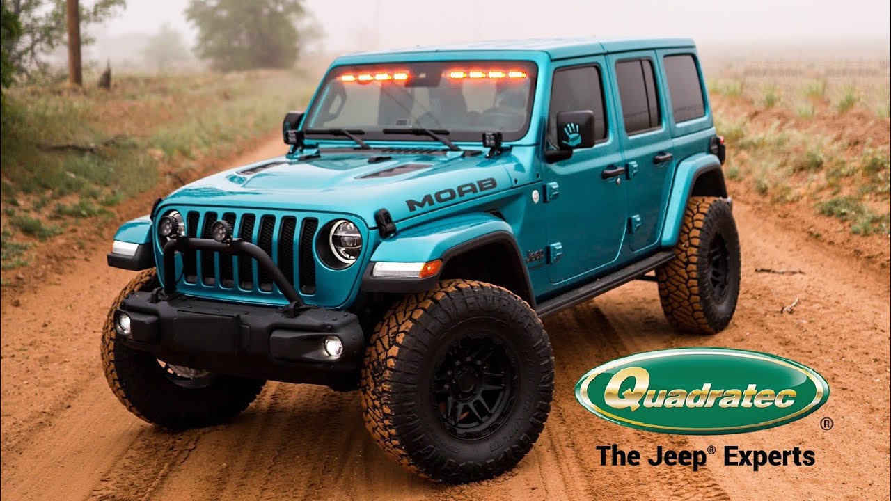 Quadratec Stealth LED Light Bar installation on Jeep JL with Adaptive Cruise Control