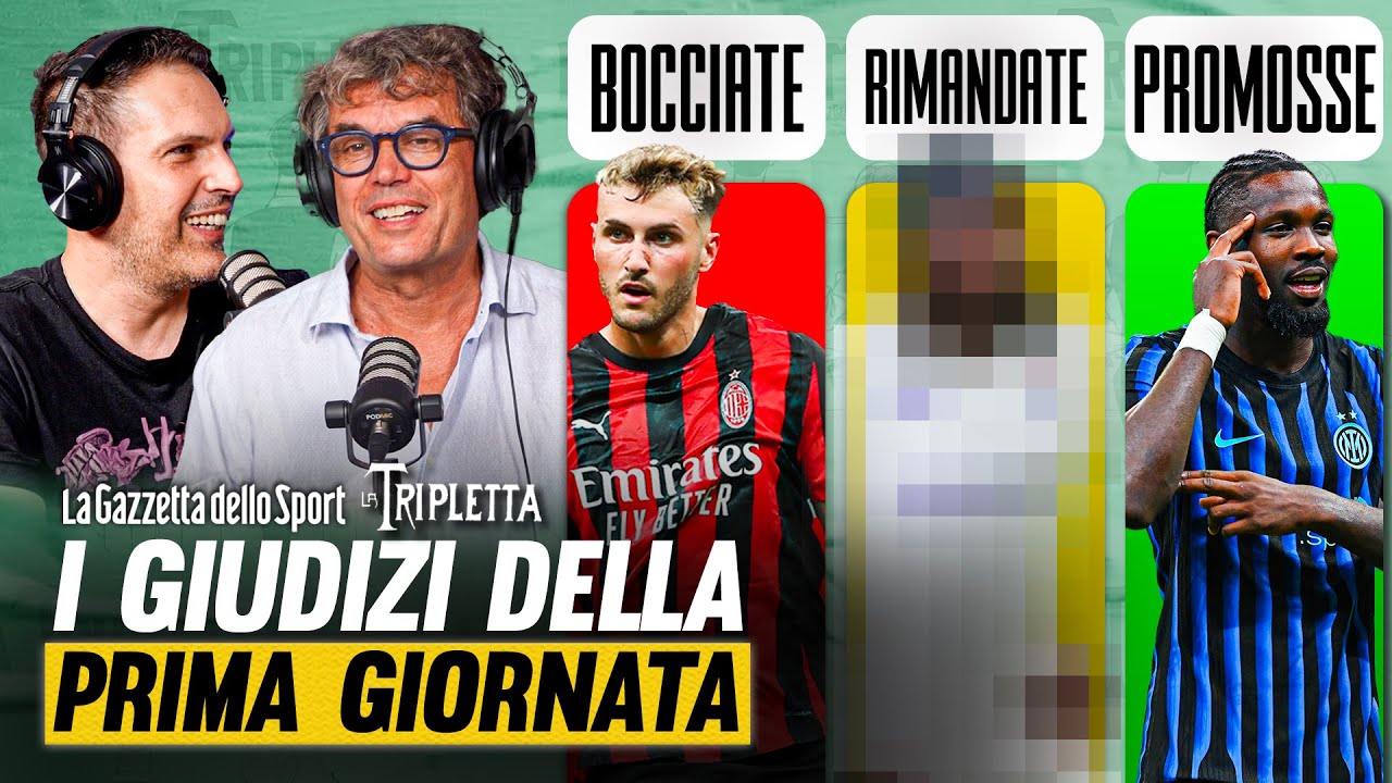 Cosa ci ha detto la prima giornata: INTER, JUVE e NAPOLI super! Il MILAN ha un problema...