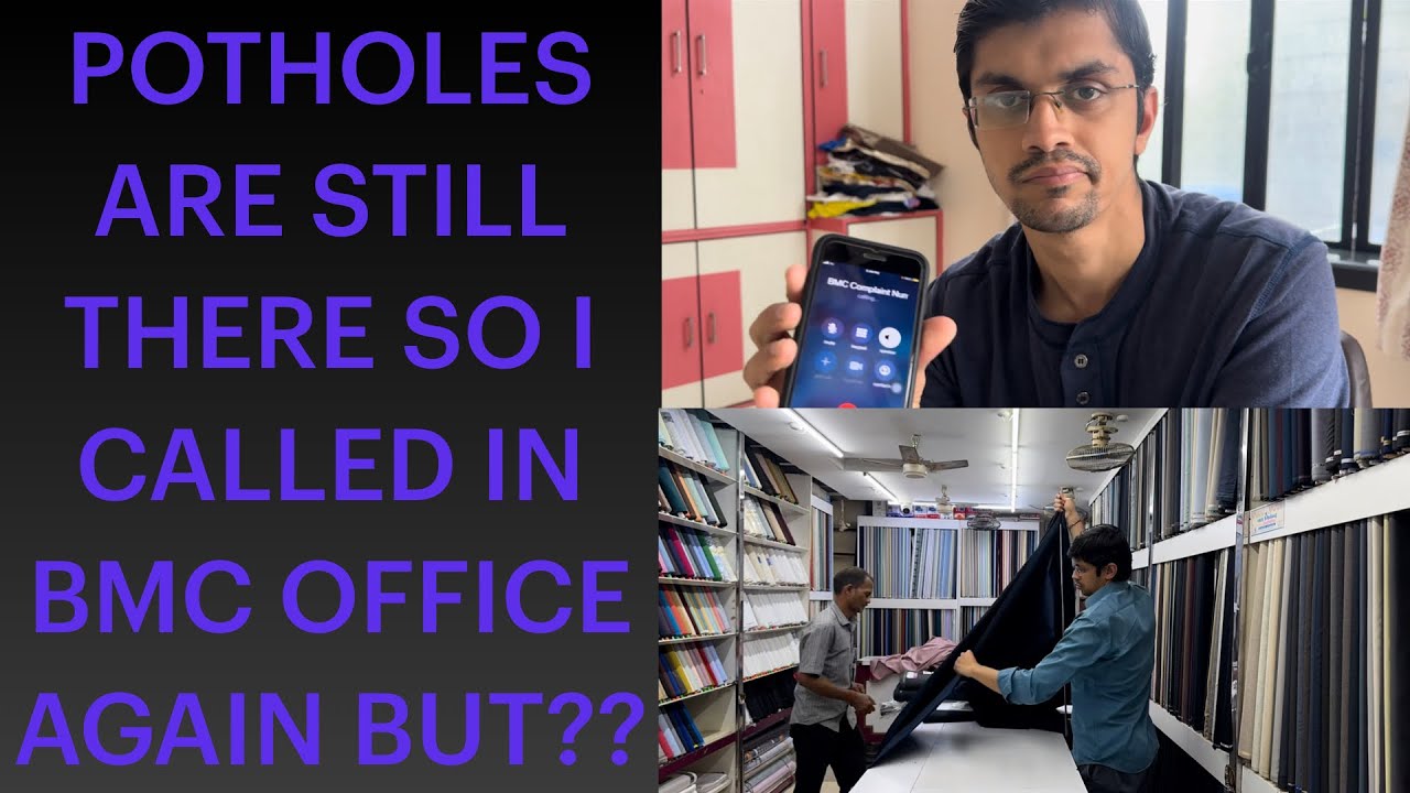 Potholes are still there so I called BMC office again but !!!!?