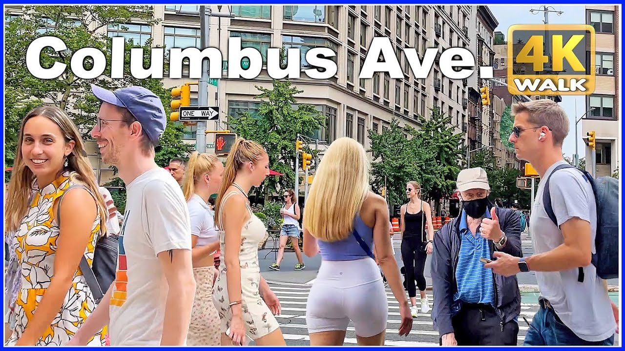 【4K】WALK Columbus Avenue NEW YORK City USA 4k video NY vlog