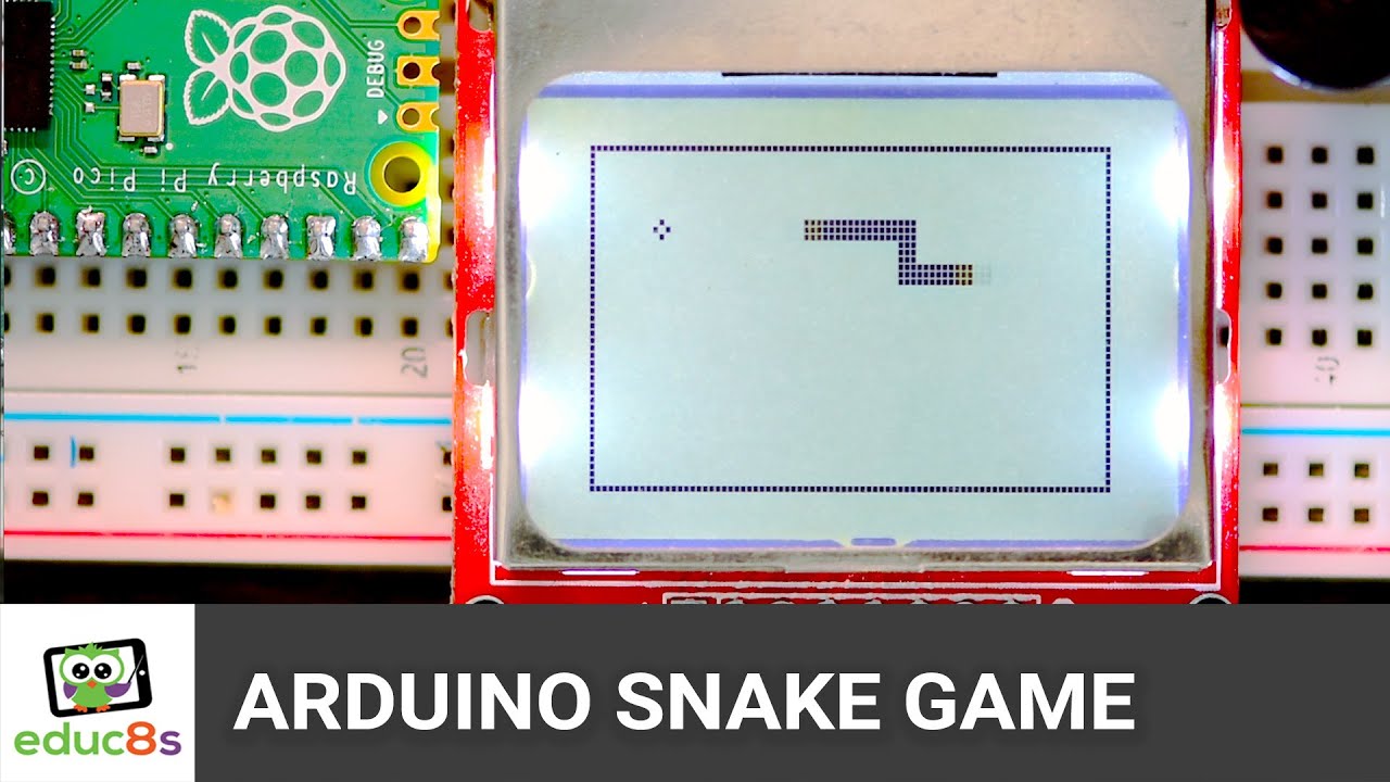 Игра «Змейка» на Arduino с Raspberry Pi Pico и ЖК-дисплеем Nokia 5110