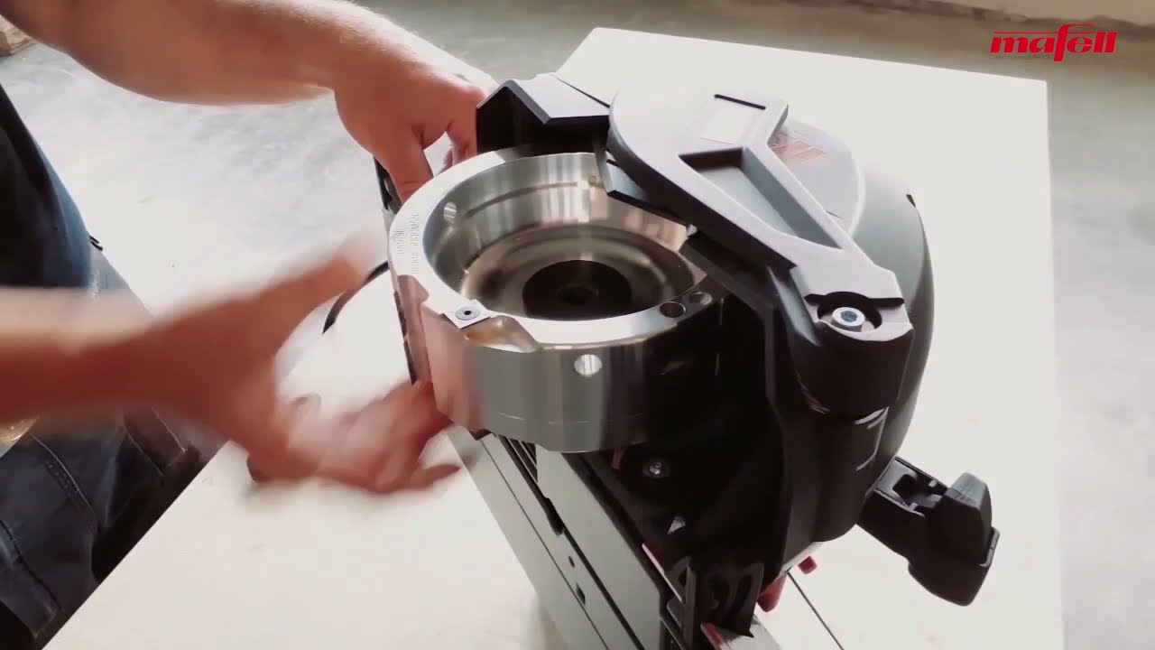 Mocowanie głowic w frezarce ciesielskiej do rowk&oacute;w Mafell NFU 50