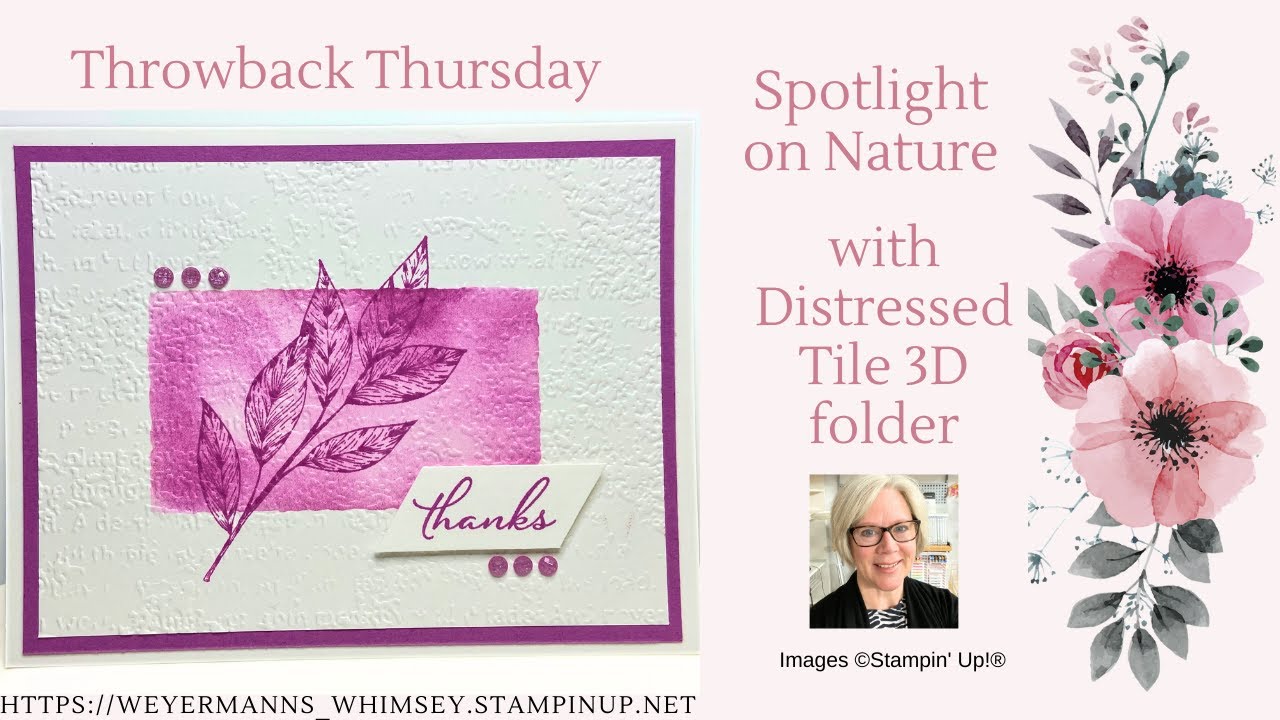 Spotlight on Nature from Stampin' Up! card idea 3 of 4 with Timeworn Type folder (Ret)