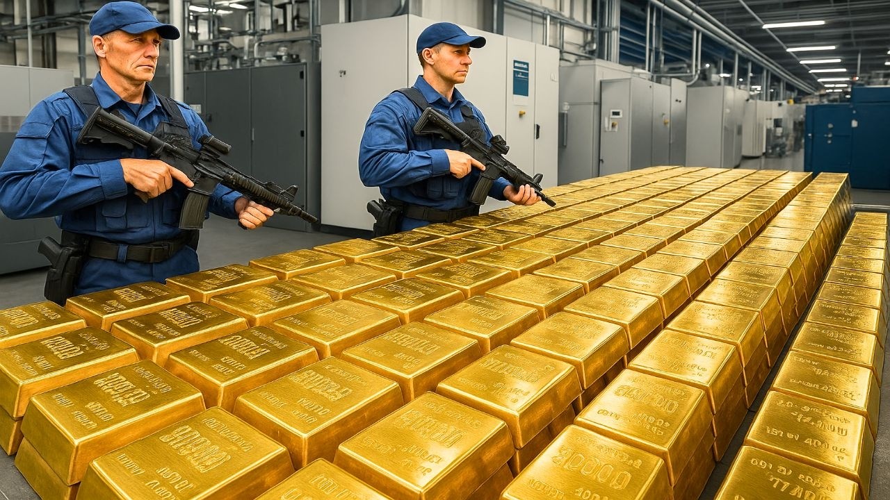 C&Oacute;MO se HACE el ORO PURO en F&Aacute;BRICA | MILLONES de LINGOTES de ORO REAL