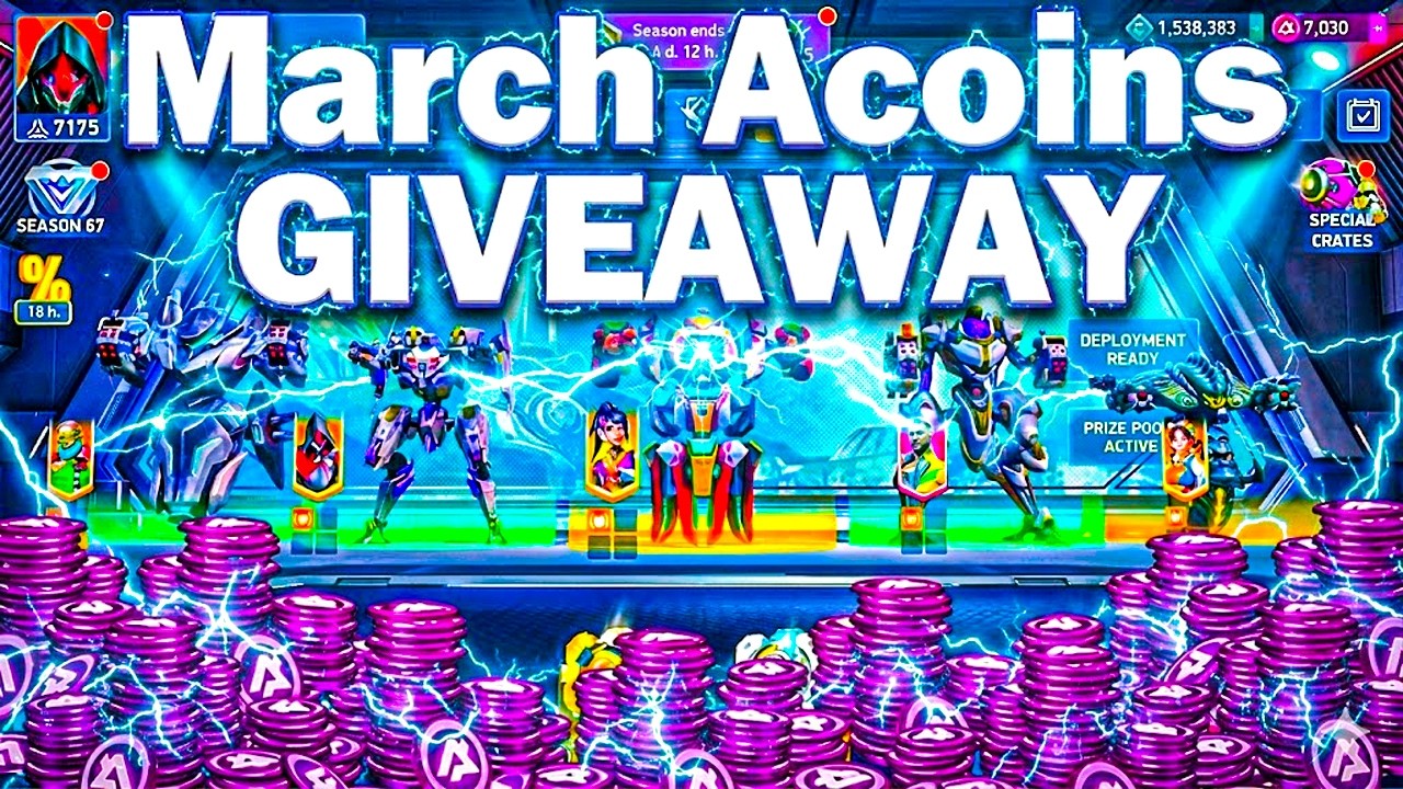 March Giveaway is Here 🎁 Don&rsquo;t Miss This 🎁🔥|| Mech Arena PC Gameplay