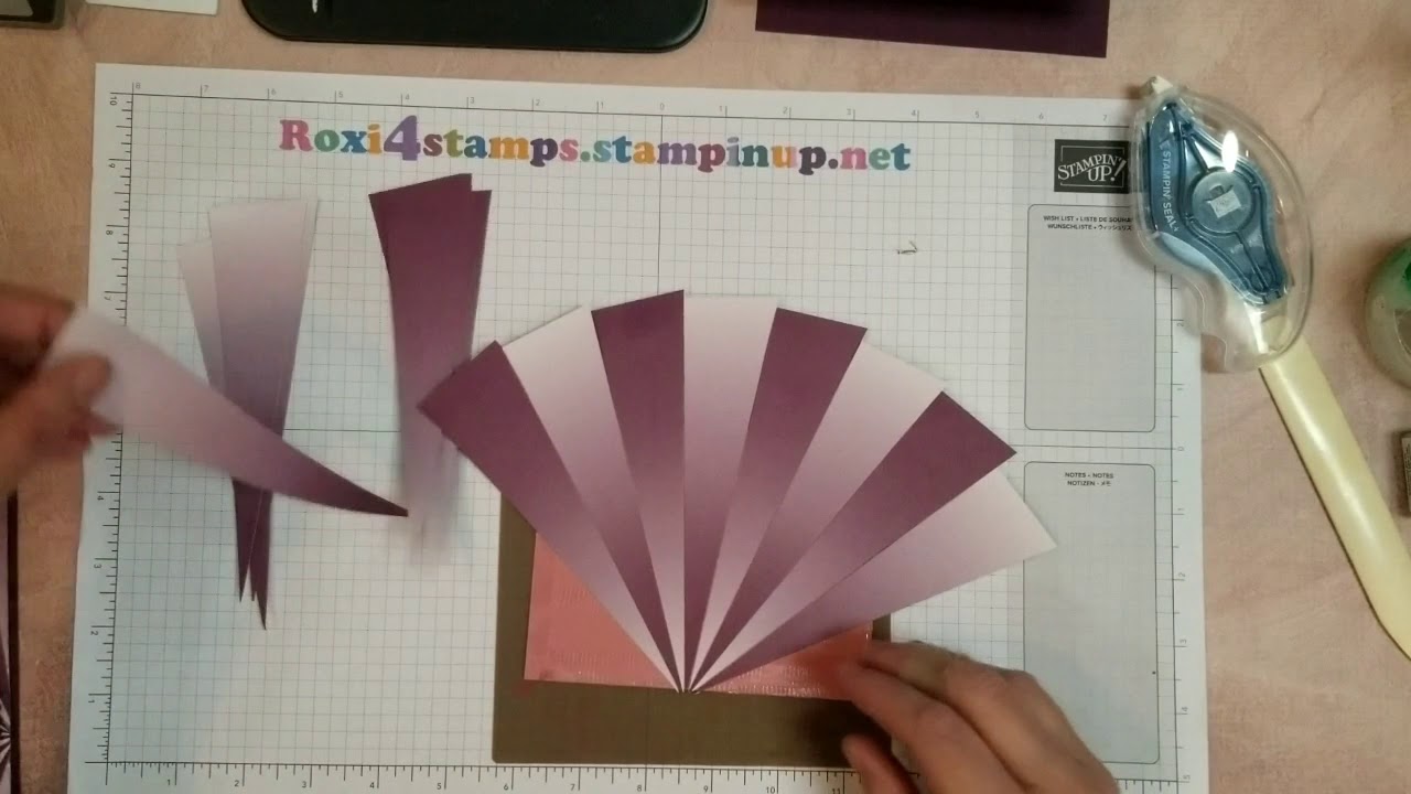 Sunburst card using Oh so Ombre DSP