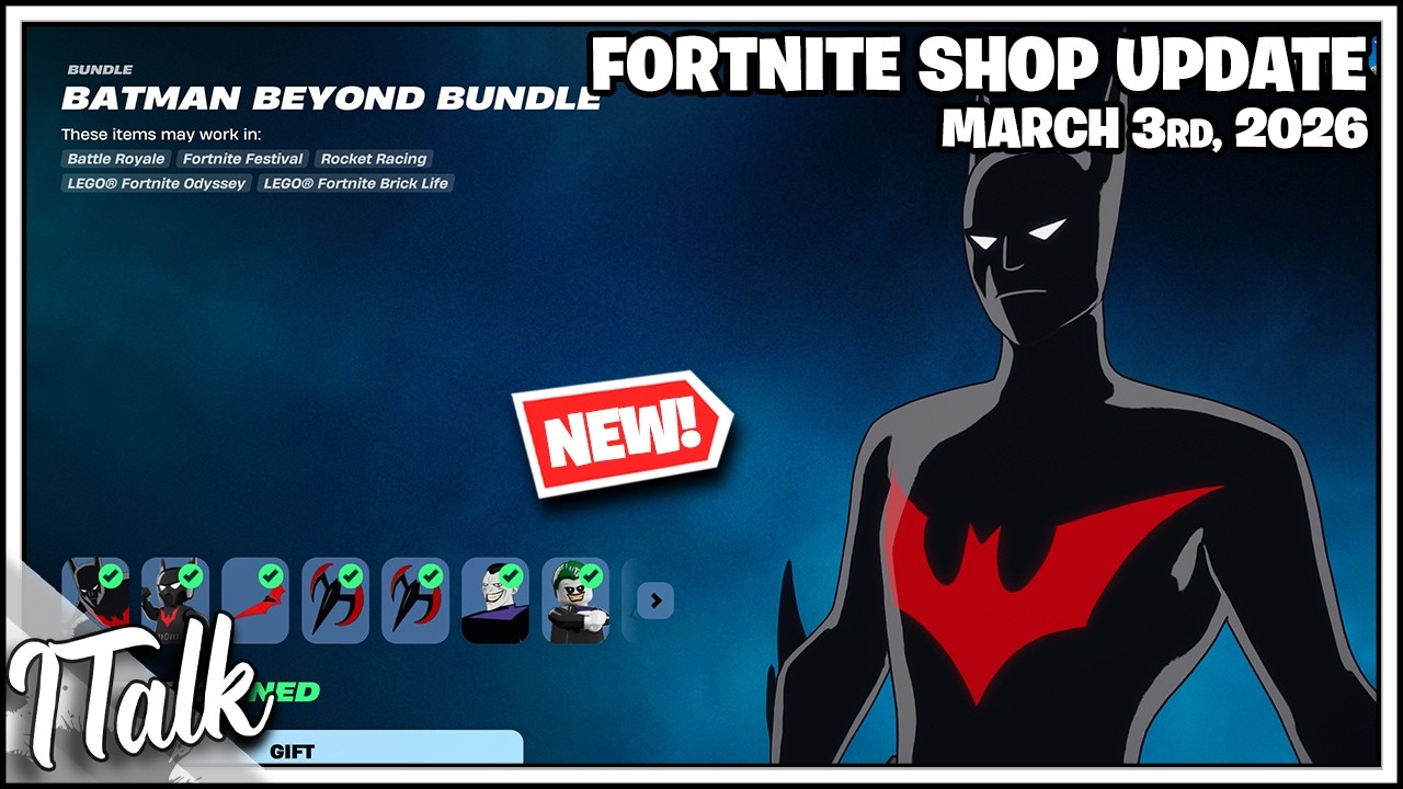 В магазине Fortnite появились *НОВЫЕ* КРОССОВКИ, и БЭТМЕН БЕВЕРС ВОЗВРАЩАЕТСЯ! [3 марта 2026 г.] ...