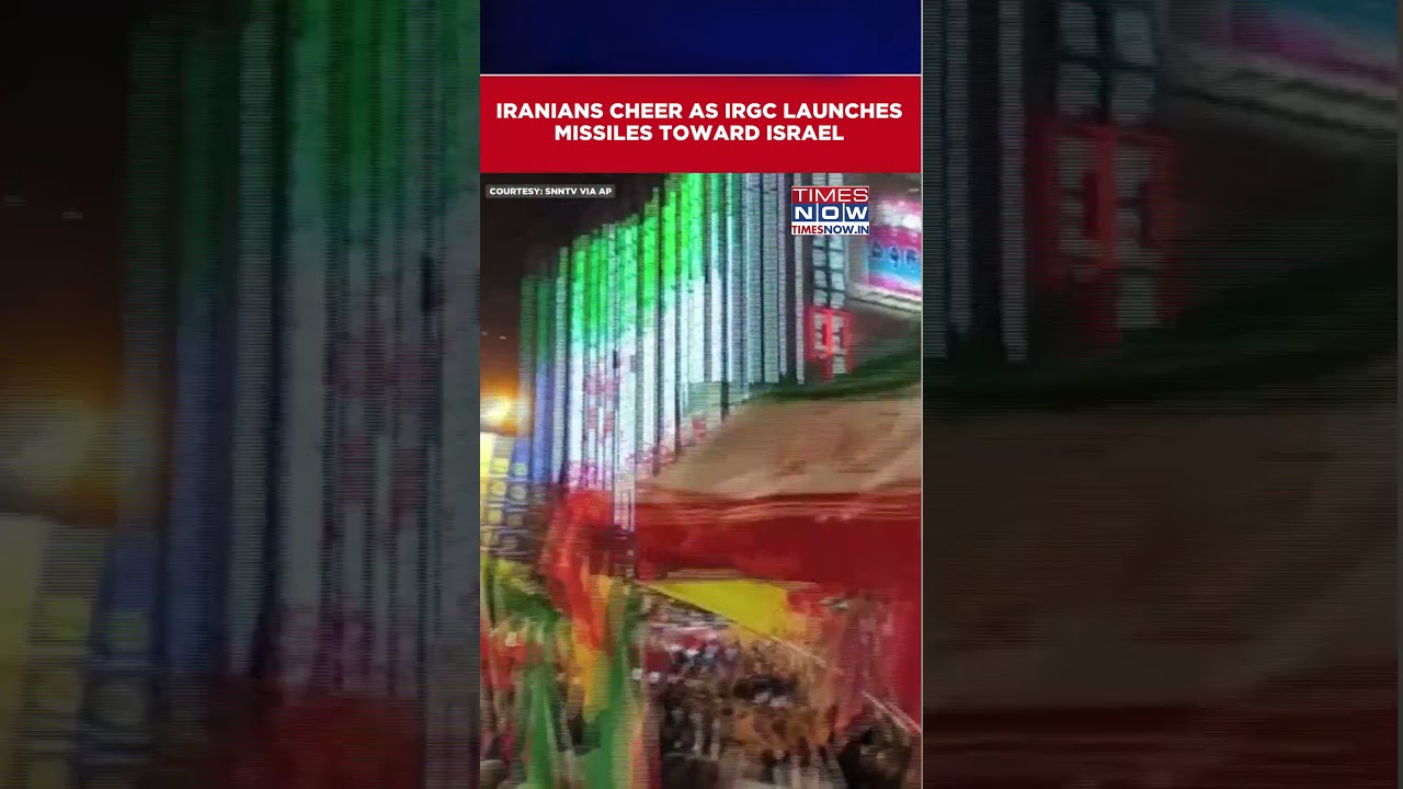 Iranians Cheer & Celebrate As IRGC Launches Missiles Toward Israel | Iran Strikes Israel #shorts