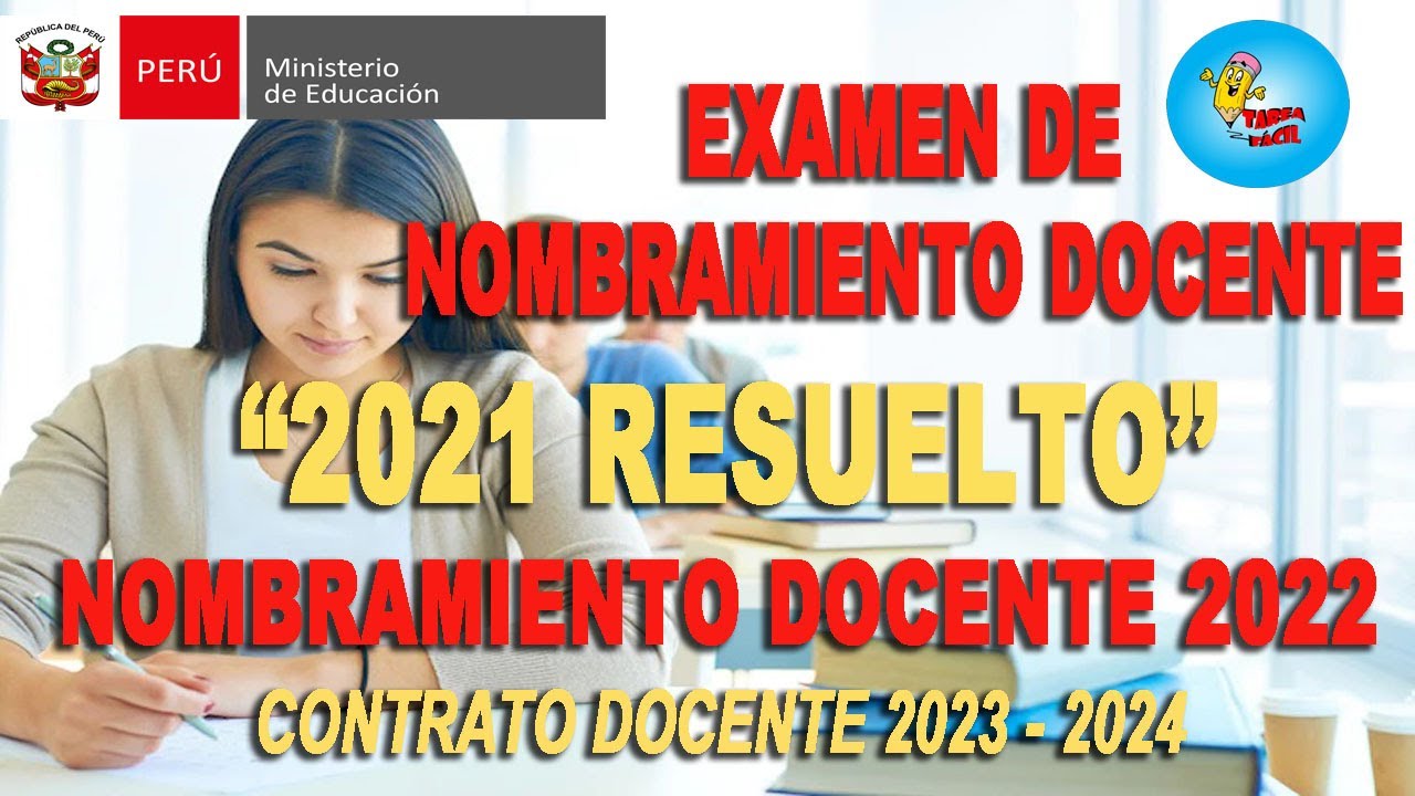 Examen RESUELTO Nombramiento 2021