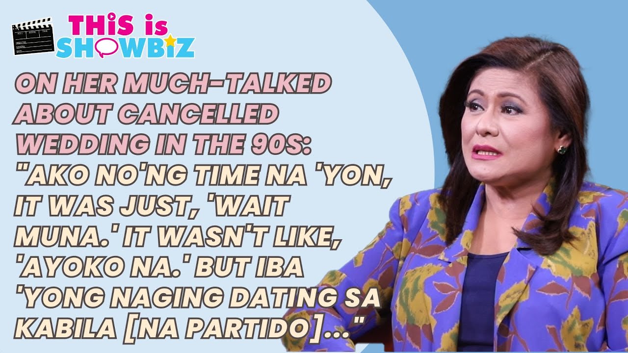 Angelique Lazo on her much-talked about cancelled wedding in the 90s: 