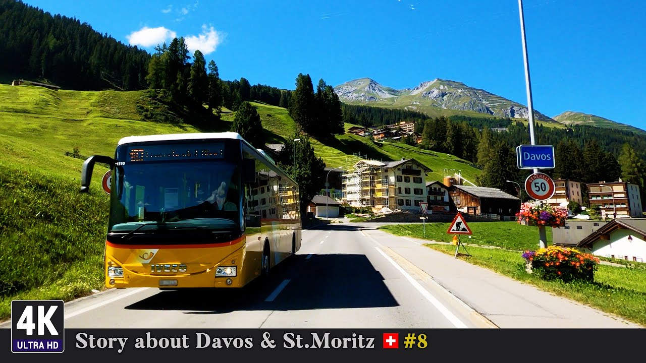 Davos & St.Moritz 🇨🇭 Ep#8 - Epic Road Trip from Schmitten to Davos in Graubünden Grisons Switzerland