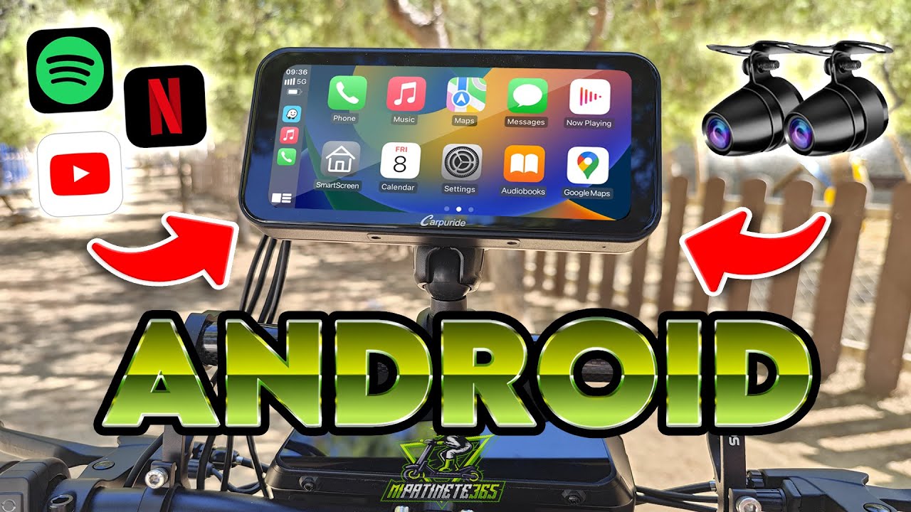 ANDROID y CÁMARAS en tu PATINETE 🔥 Pantalla Carpuride W603 🛠️