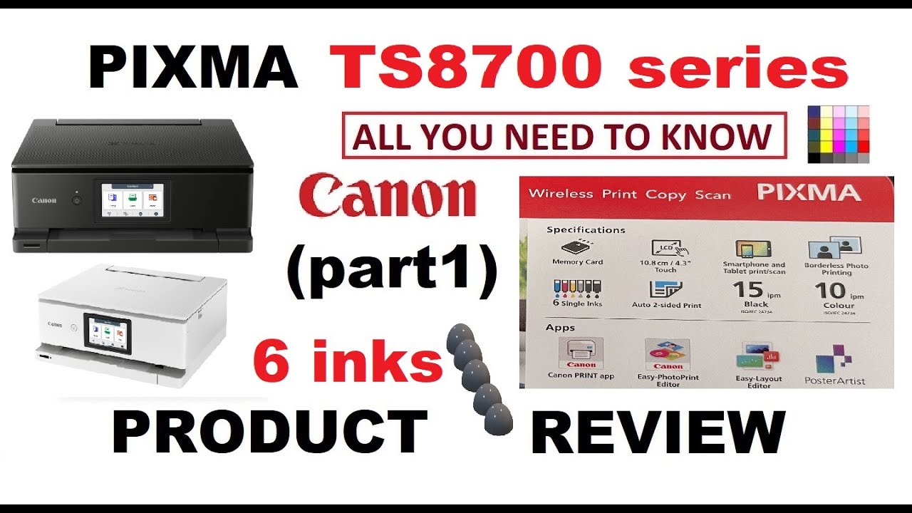 Обзор продукта Canon PIXMA TS8700 TS8730 TS8750 TS8751 (часть 1) Многофункциональное устройство с...
