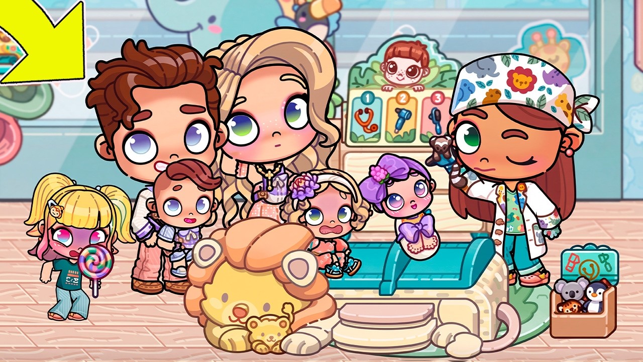 НА ПРИЕМЕ У ВРАЧА 👶🏥🚑 в AVATAR WORLD ИСТОРИЯ  РУТИНА СЕМЬИ ОБНОВЛЕНИЕ СЕКРЕТЫ СЕРИАЛ