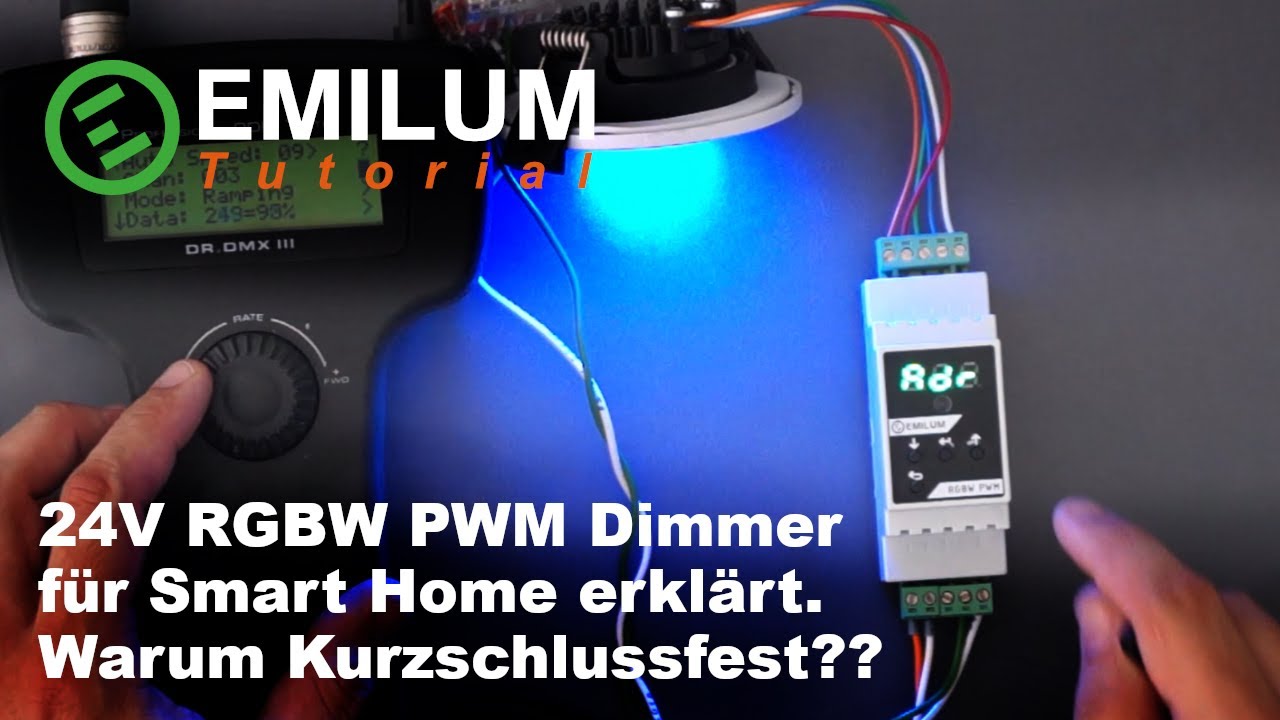 24V RGBW PWM Dimmer | DMX | Smart Home | Kurzschlussfest!