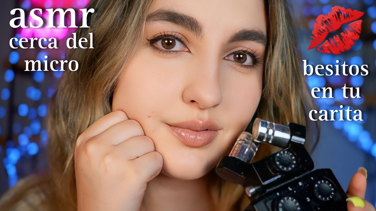 asmr CERCA DEL MICRO con B3SITOS en tu carita Ale ASMR para dormir