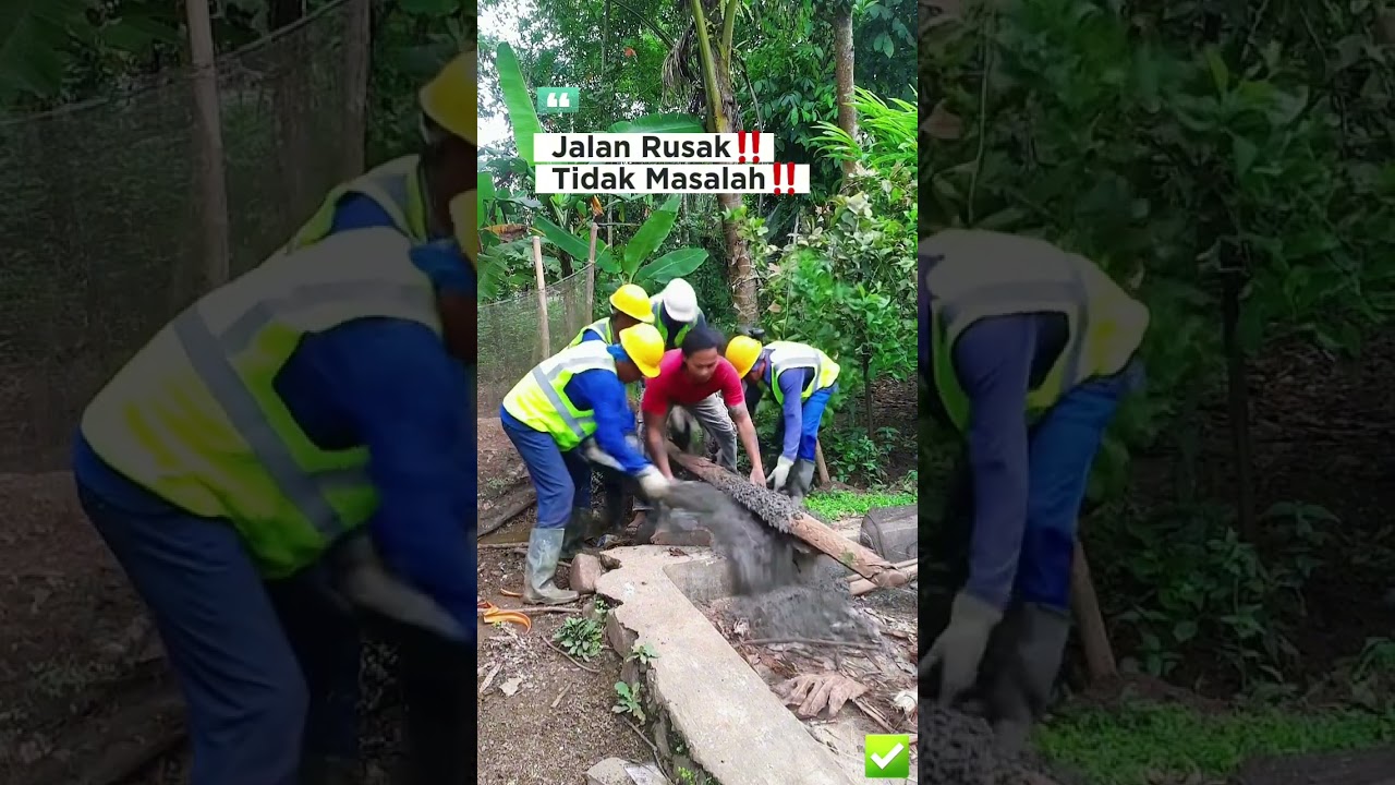 The road is damaged, no problem, we will repair it. 