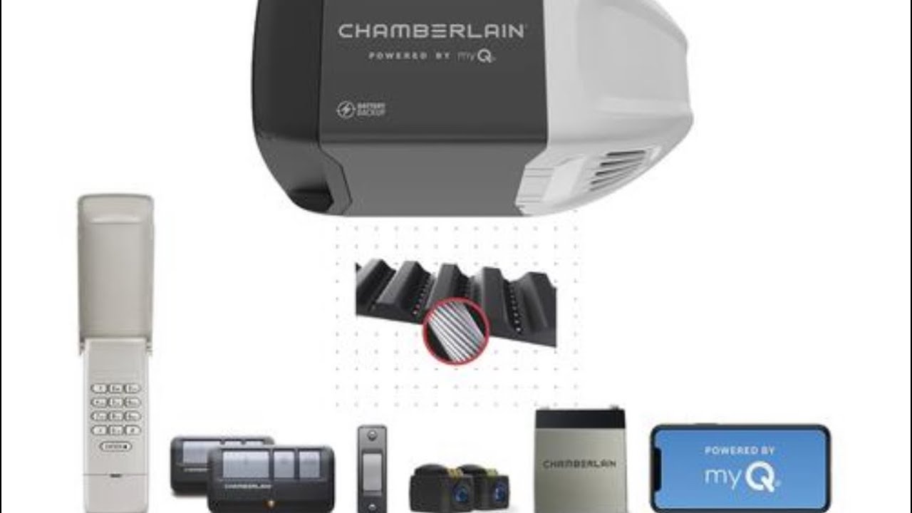 Instaling a chamberlain belt driven garage door opener 