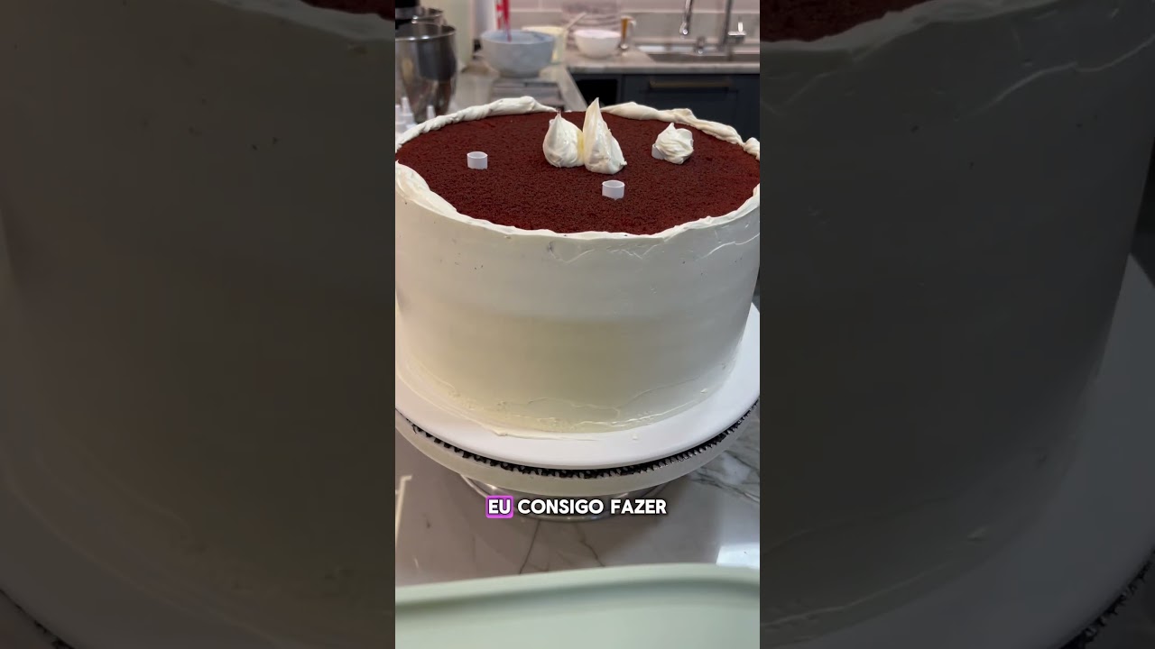 Gastei menos de R$15 de buttercream num bolo de 60 fatias #buttercream #buttercreamcake