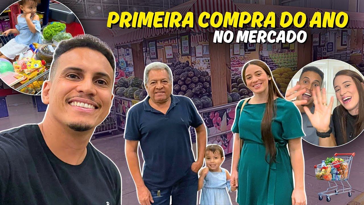 O QUE COLOCAMOS NO CARRINHO NA PRIMEIRA COMPRA DO ANO NO MERCADO