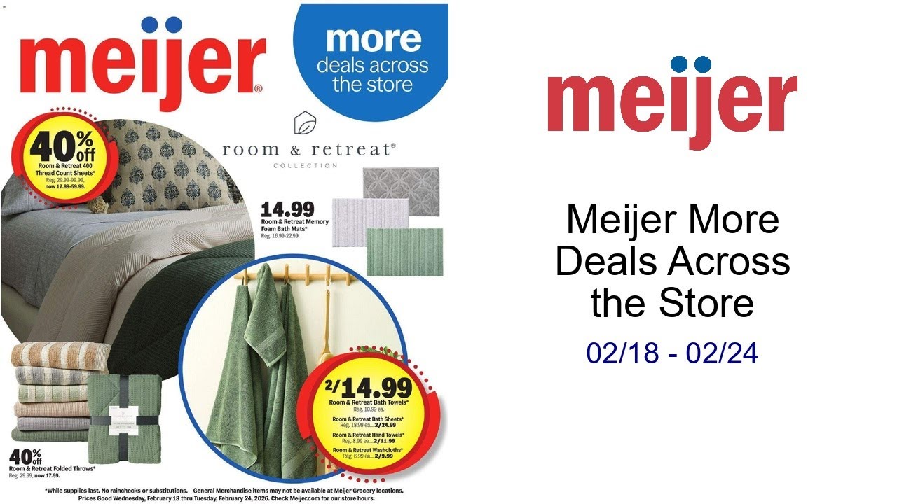 Meijer More Deals Across the Store 02/18 - 02/24