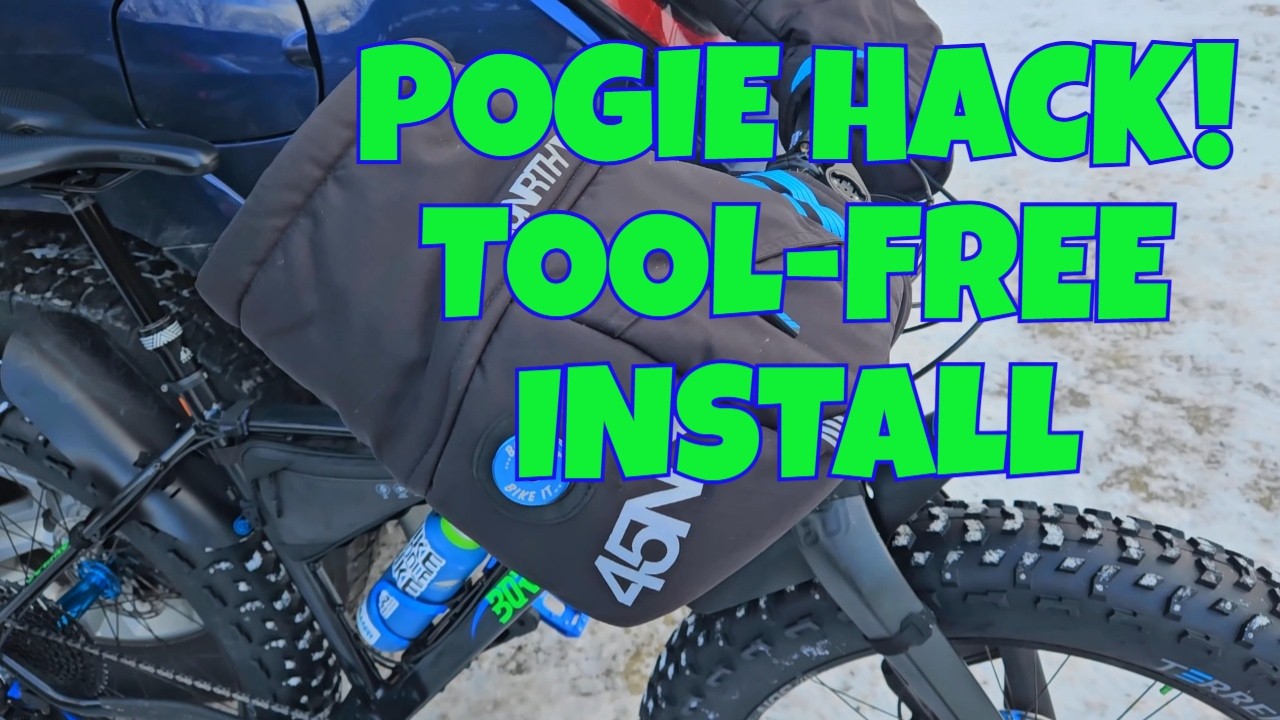 Winter Cycling Hack | Quickly Install 45NRTH Pogies Without Tools!
