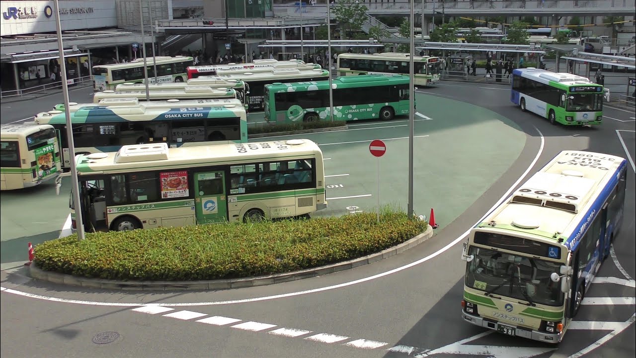 【再訪問】バスの行列を眺める＠大阪駅前バスターミナル