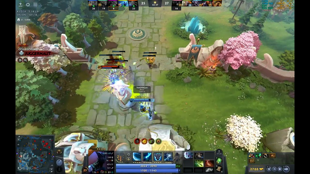 Поддержка Магнуса с Razor, геймплей Dota 2 7.39e