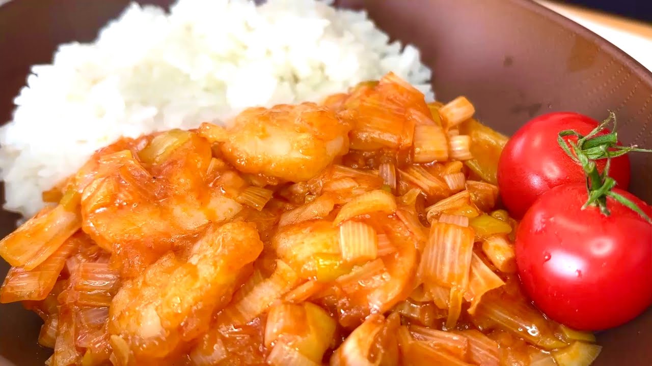 【ASMR】エビチリを食べる音~Shrimp Chili Sauce~【咀嚼音/Eating sounds】