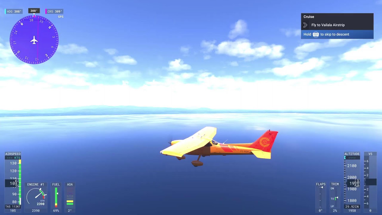 Morning flight sim