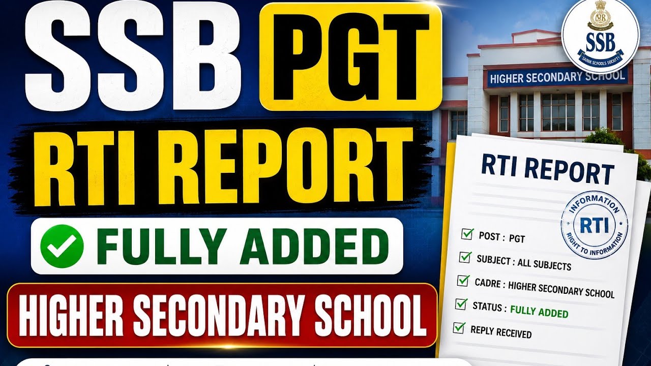 Вакансии SSB PGT, отчет RTI, полностью укомплектованная средняя школа 💐💐💐💐